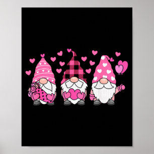 Schattige Valentijn Noordse Kabouters Met Harten E Poster