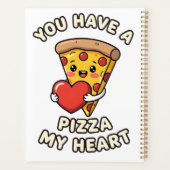 Schattige Valentijn Pizzapunt – Leuke Romantische  Planner (Achterkant)