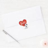 Schattige Valentijn Ronde Sticker (Envelop)