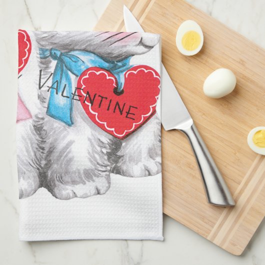 schattige  Valentijn Theedoek (Quarter Fold)