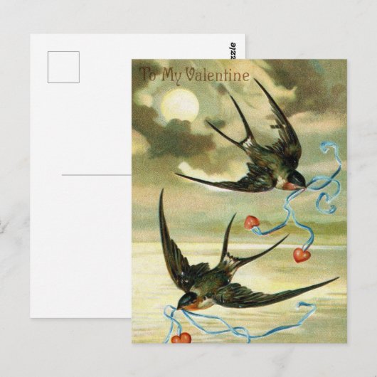 schattige  Valentijnen Briefkaart (Voorkant / Achterkant)