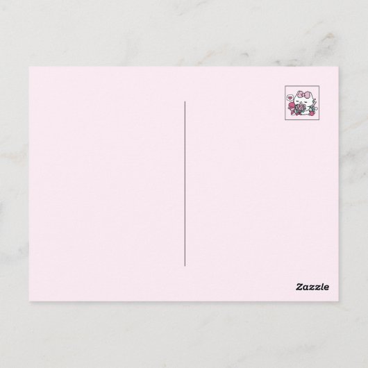 Schattige Valentijns Cat Design – Feline the Love Briefkaart (Achterkant)