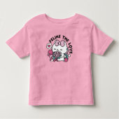 Schattige Valentijns Cat Design – Feline the Love Kinder Shirts (Voorkant)