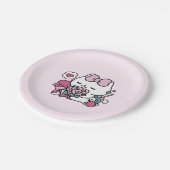 Schattige Valentijns Cat Design – Feline the Love Papieren Bordje (Gekanteld)