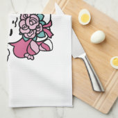 Schattige Valentijns Cat Design – Feline the Love Theedoek (Quarter Fold)