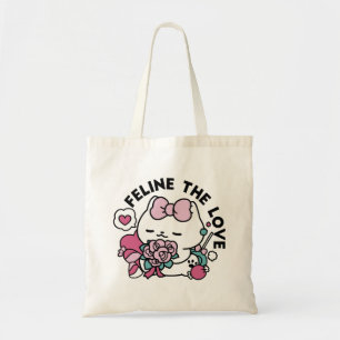 Schattige Valentijns Cat Design – Feline the Love Tote Bag