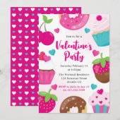 Schattige Valentijns Cookie Decorating Party Kaart (Voorkant / Achterkant)