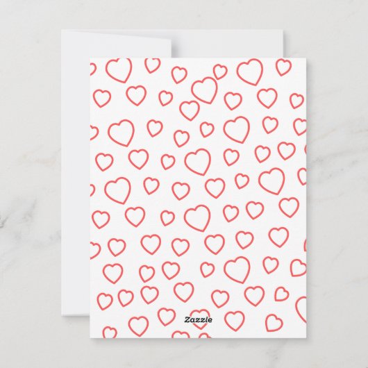 Schattige Valentijn's Day Kaart voor kinderen (Achterkant)