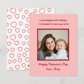 Schattige Valentijn's Day Kaart voor kinderen (Voorkant / Achterkant)