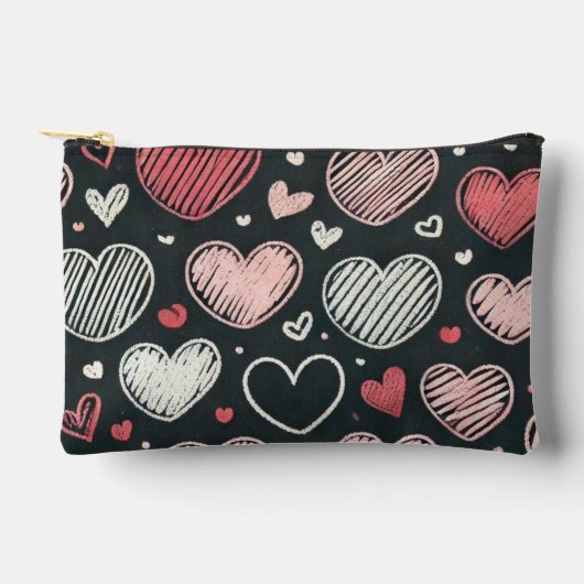 Schattige Valentijns krijtharten Etui (Voorkant)