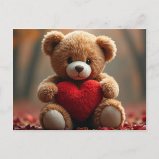 Schattige Valentijns Teddydbeer Feestdagenkaart