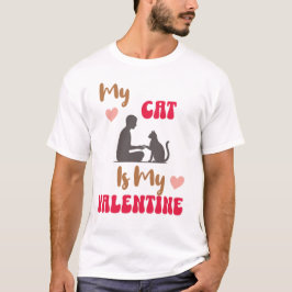 Schattige Valentijnsdag cadeau-ideeën voor kattenl T-shirt