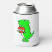Schattige Valentijnsdag Dinosaurussen Blikjeskoeler (Blikje Achterkant)