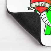 Schattige Valentijnsdag Dinosaurussen Muismat (Hoek)