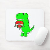 Schattige Valentijnsdag Dinosaurussen Muismat (Met muis)