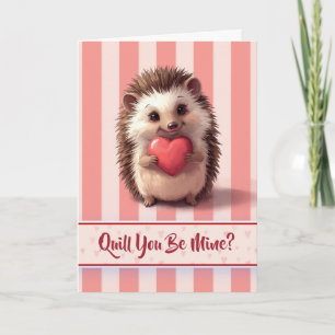Schattige Valentijnsdag Egel Quill jij bent van mi Kaart