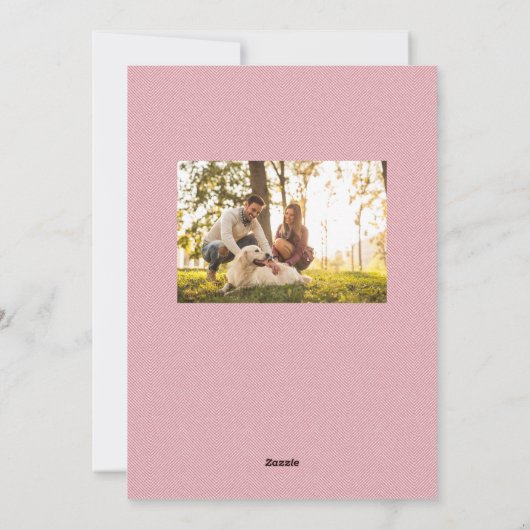 Schattige Valentijnsdag huisdier foto warm wazig z Feestdagenkaart (Achterkant)