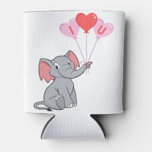 schattige Valentijnsdag Ik hou van je hart Blikjeskoeler
