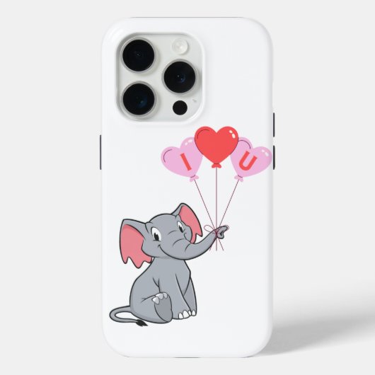 schattige Valentijnsdag Ik hou van je hart Case-Mate iPhone Case (Achterkant)