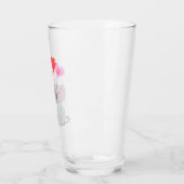 schattige Valentijnsdag Ik hou van je hart Glas (Links)