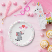 schattige Valentijnsdag Ik hou van je hart Papieren Bordje (Feest)