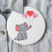 schattige Valentijnsdag Ik hou van je hart Ronde Button 6,0 Cm (In situ)