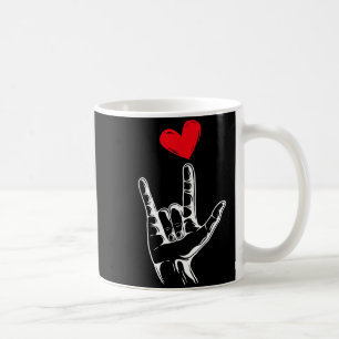 Schattige Valentijnsdag_ Ik Hou van Jou Hand Gebar Koffiemok