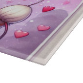 Schattige Valentijnsdag kat/kitten Snijplank (Hoek)