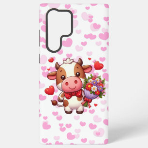 Schattige Valentijnsdag koe Samsung Galaxy Hoesje