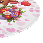 Schattige Valentijnsdag koe Snijplank (Hoek)