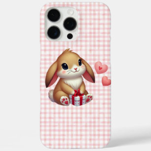 Schattige Valentijnsdag konijn konijn iPhone 16 Pro Max Hoesje