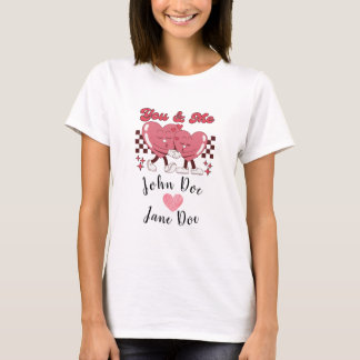 Schattige Valentijnsdag Koppel You & Me Romantisch T-shirt