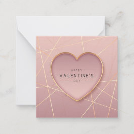 Schattige Valentijnsdag Notitiekaart Notitiekaartje