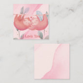 Schattige Valentijnsdag Notitiekaartje (Voorkant / Achterkant)