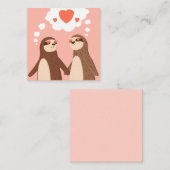 Schattige Valentijnsdag Notitiekaartje (Voorkant / Achterkant)