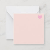 Schattige Valentijnsdag Notitiekaartje (Achterkant)