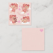 Schattige Valentijnsdag Notitiekaartje (Voorkant / Achterkant)