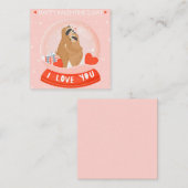Schattige Valentijnsdag Notitiekaartje (Voorkant / Achterkant)