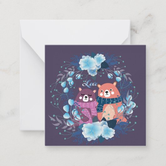 Schattige Valentijnsdag Notitiekaartje (Voorkant)