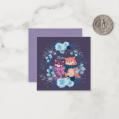 Schattige Valentijnsdag Notitiekaartje (Voorkant / Achterkant in situ)