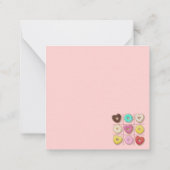 Schattige Valentijnsdag Notitiekaartje (Achterkant)