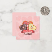 Schattige Valentijnsdag Notitiekaartje (Voorkant / Achterkant in situ)