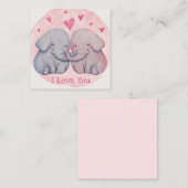 Schattige Valentijnsdag Notitiekaartje (Voorkant / Achterkant)
