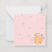 Schattige Valentijnsdag Notitiekaartje (Achterkant)