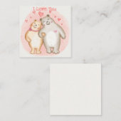 Schattige Valentijnsdag Notitiekaartje (Voorkant / Achterkant)