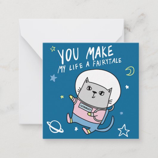 Schattige Valentijnsdag Notitiekaartje (Voorkant)