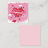 Schattige Valentijnsdag Notitiekaartje (Voorkant / Achterkant)