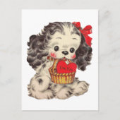 schattige  Valentijnsdag puppy Feestdagenkaart (Voorkant)
