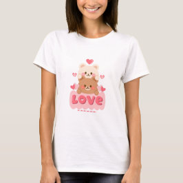 Schattige Valentijnsdag Romantisch Hart - Valentin T-shirt