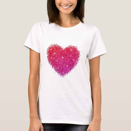Schattige Valentijnsdag Romantisch Hart - Valentin T-shirt (Voorkant)